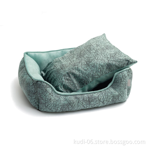 Custom Logo Removable Cushion Dog Bed for Small to Medium Dogs